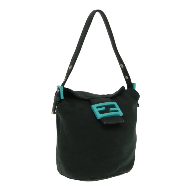 Fendi By The Way bags with a suede interior lining for a luxurious and soft feelFENDI Mamma Baguette Shoulder Bag Cotton Green Silver  94455