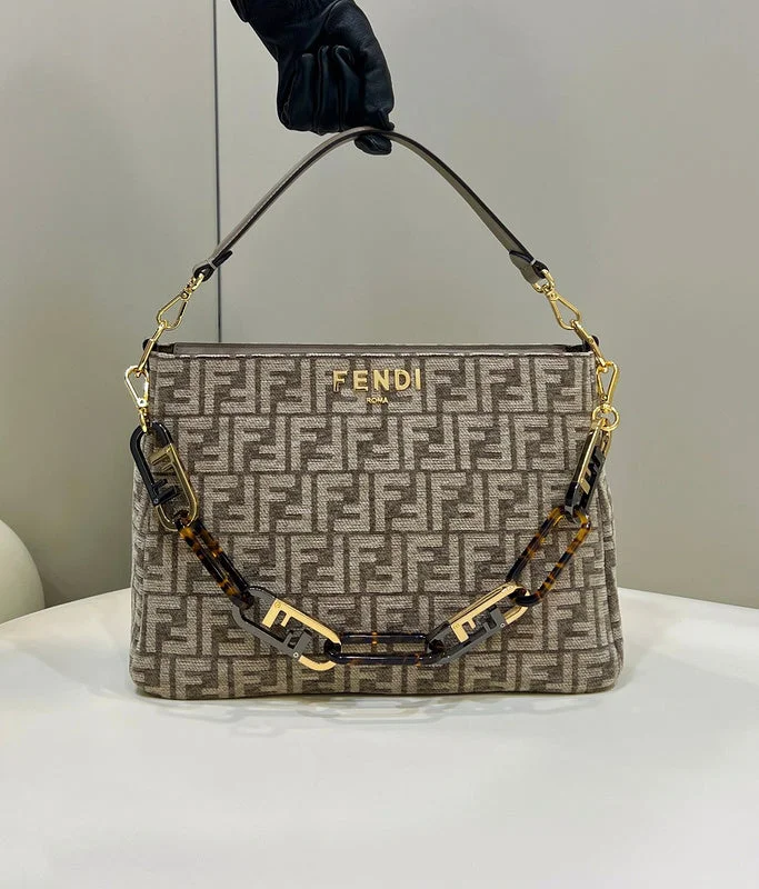 Fendi handbags with a metallic - finish FF logo for a bold and glamorous lookWF - Fendi Bags - 1042