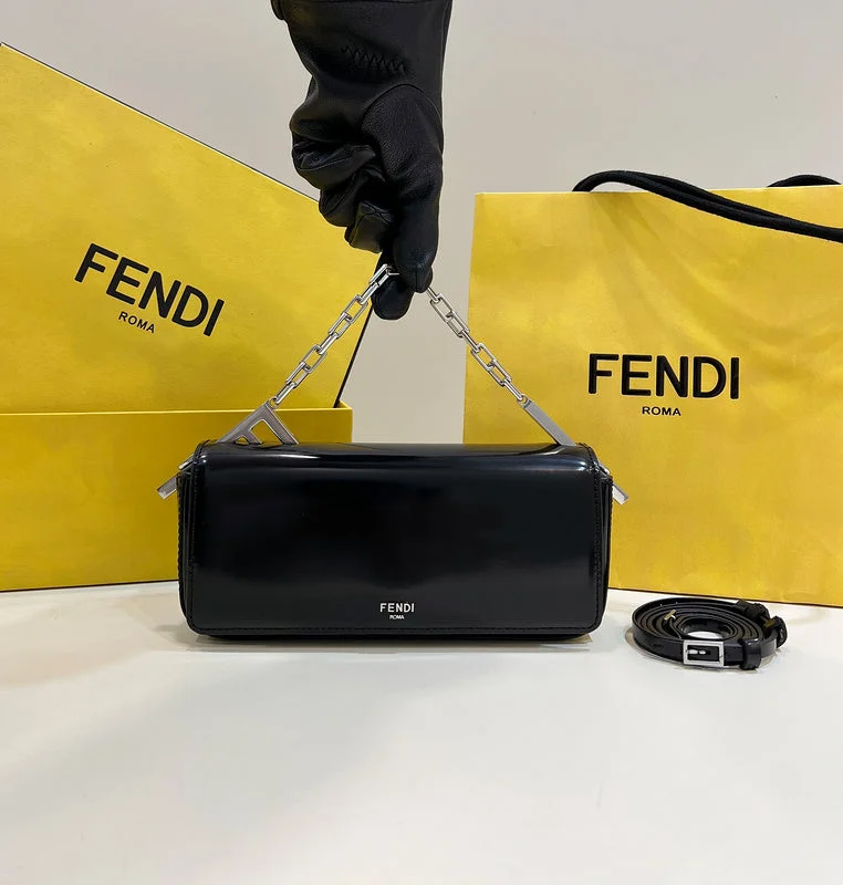 Ladies Fendi shoulder bags with a detachable phone stand for hands - free viewingWF - Fendi Bags - 1035