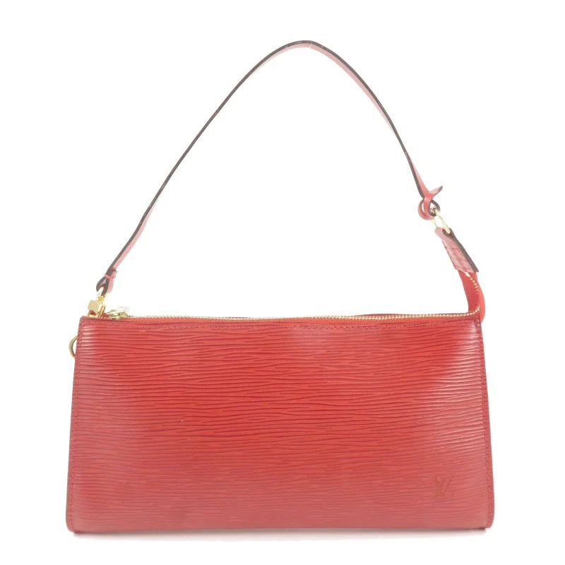 Louis Vuitton Alma bags featuring the signature top - handle designLouis Vuitton Epi Pochette Accessoires Pouch Castilian Red M52957