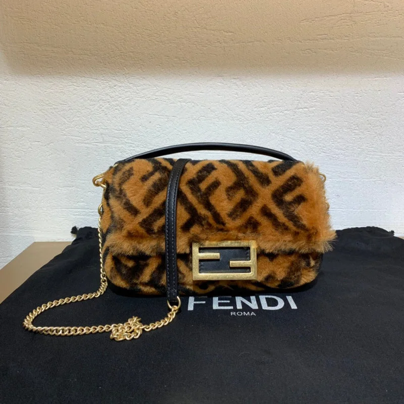 Ladies Fendi Peekaboo bags with gold - toned hardware for a touch of luxuryWF - Fendi Bags - 117