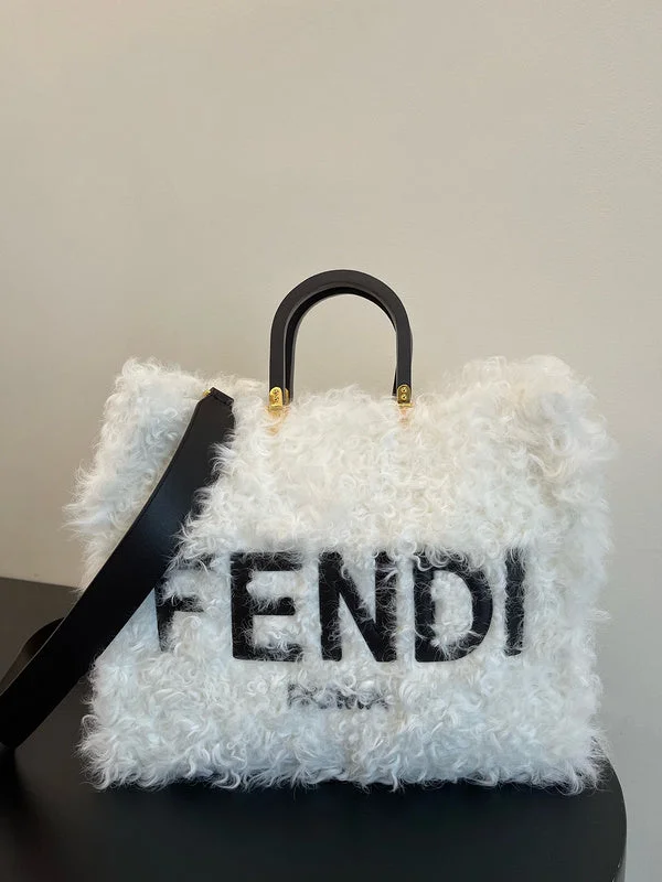 Ladies Fendi Peekaboo bags with a textured leather surface for a more tactile and luxurious feelWF - Fendi Bags - 344