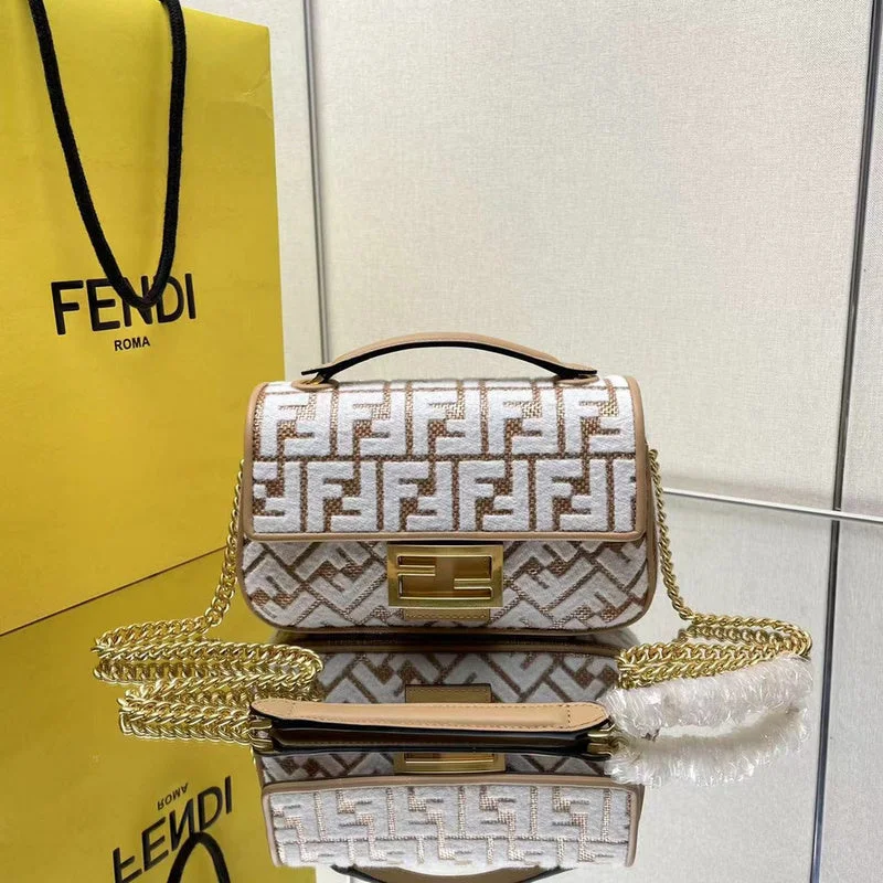 Fendi handbags with a glow - in - the - dark FF logo for a fun and unique featureWF - Fendi Bags - 115