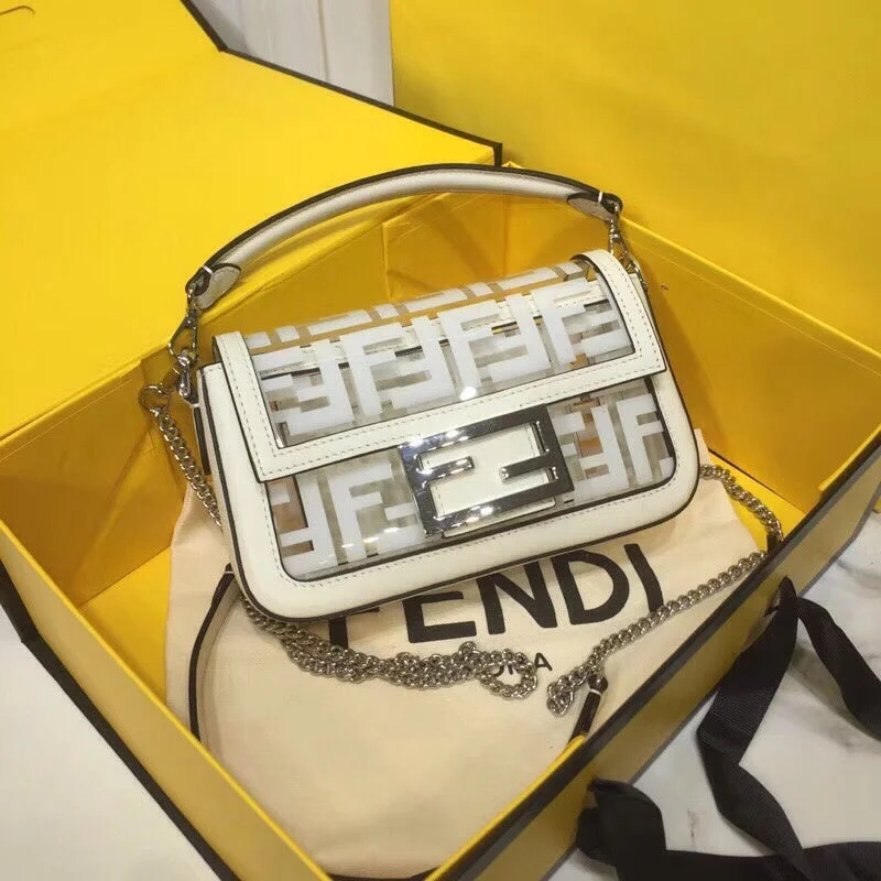 Ladies Fendi shoulder bags with a magnetic - closure flap for easy opening and closingWF - Fendi Bags - 109