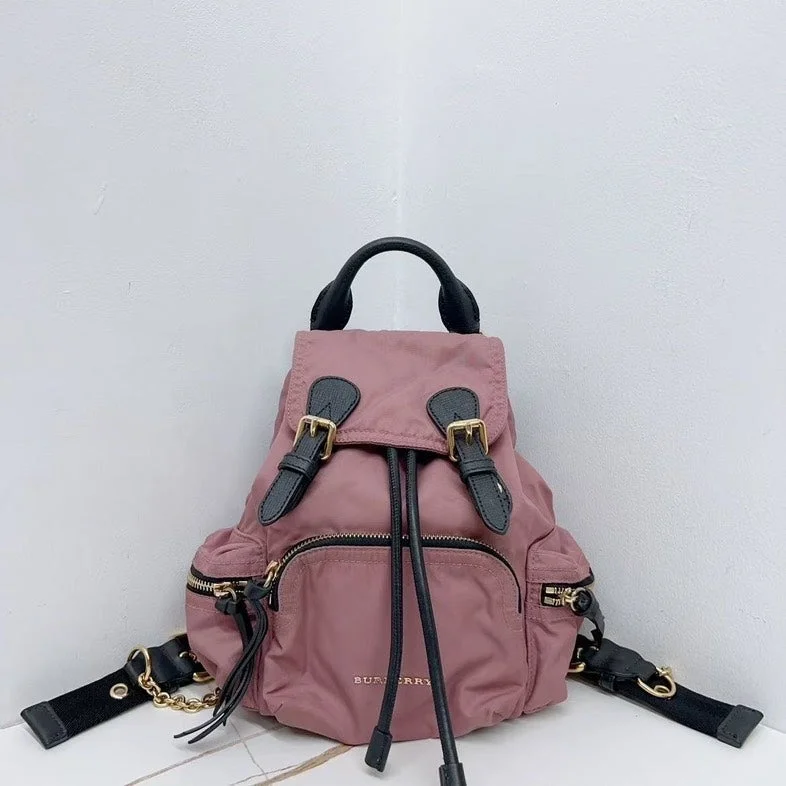 Ladies Prada shoulder bags with a tassel - adorned zipper for added charmPrada Medium Pink Nylon Everyday Backpack