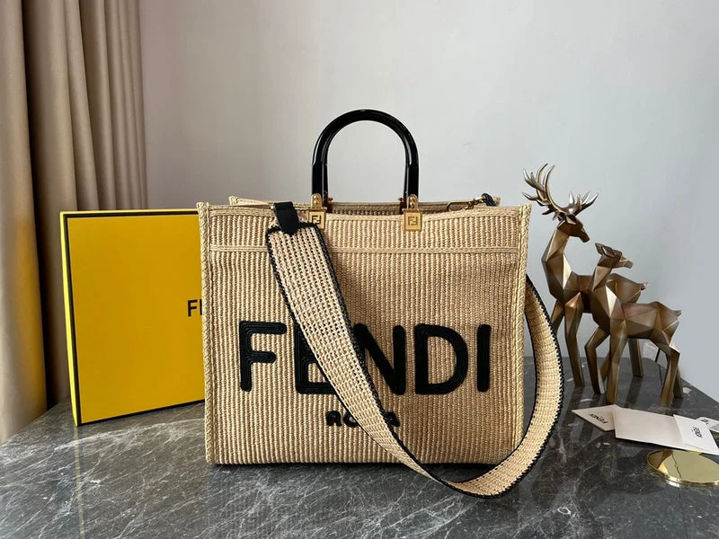 Fendi tote bags with a spacious interior and multiple pockets for daily essentialsWF - Fendi Bags - 418