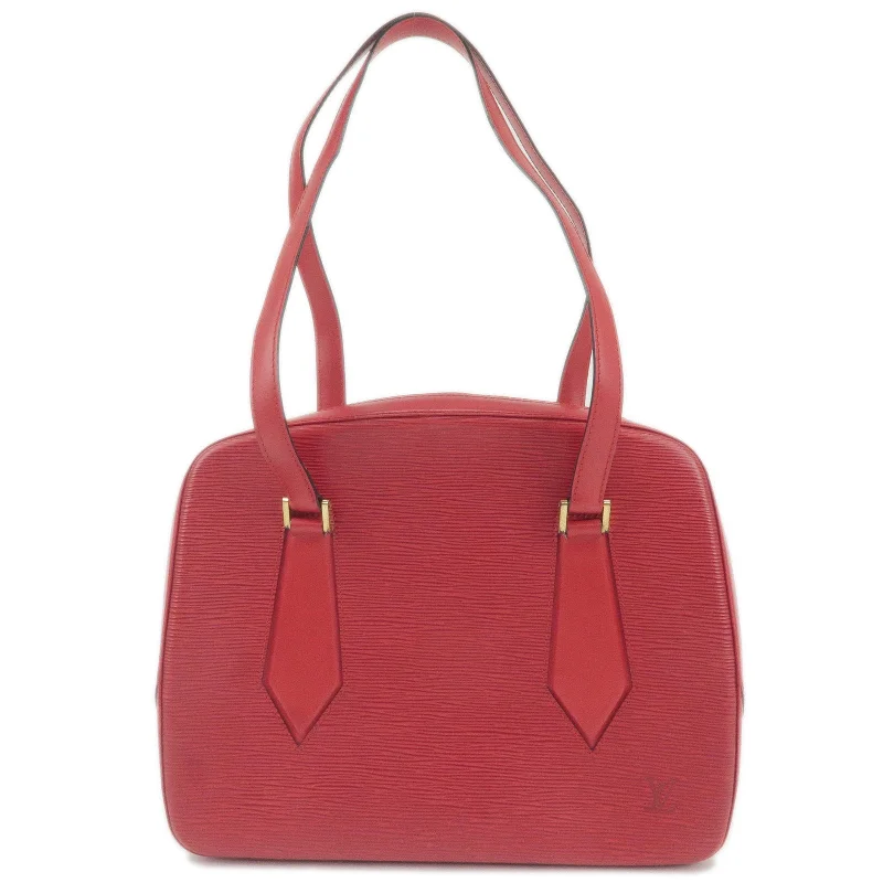 Ladies Louis Vuitton Capucines bags with a detachable shoulder strapLouis Vuitton Epi Voltaire Shoulder Bag Red M52437