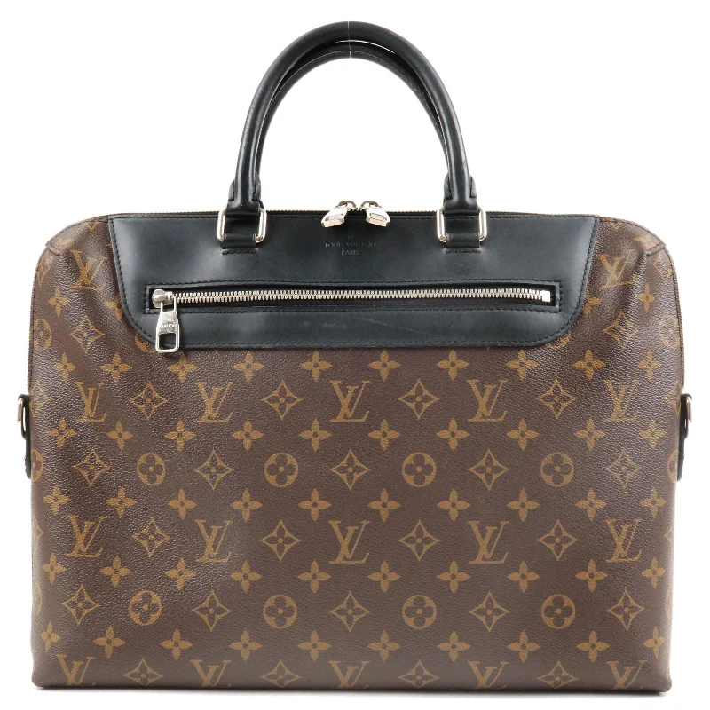 Louis Vuitton tote bags with a water - resistant coating for outdoor useLouis Vuitton Macassar Porte-Documents Jour NM Business Bag M54019