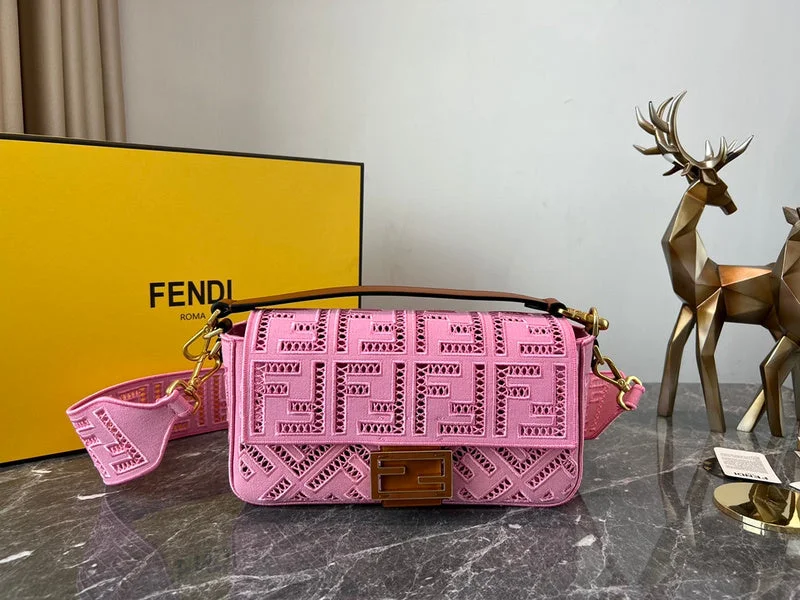 Fendi tote bags with a double - zip closure for enhanced securityWF - Fendi Bags - 119