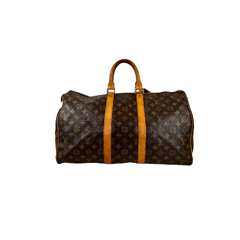 Louis Vuitton Alma bags featuring the signature top - handle designLouis Vuitton Keepall 45 Monogram Canvas