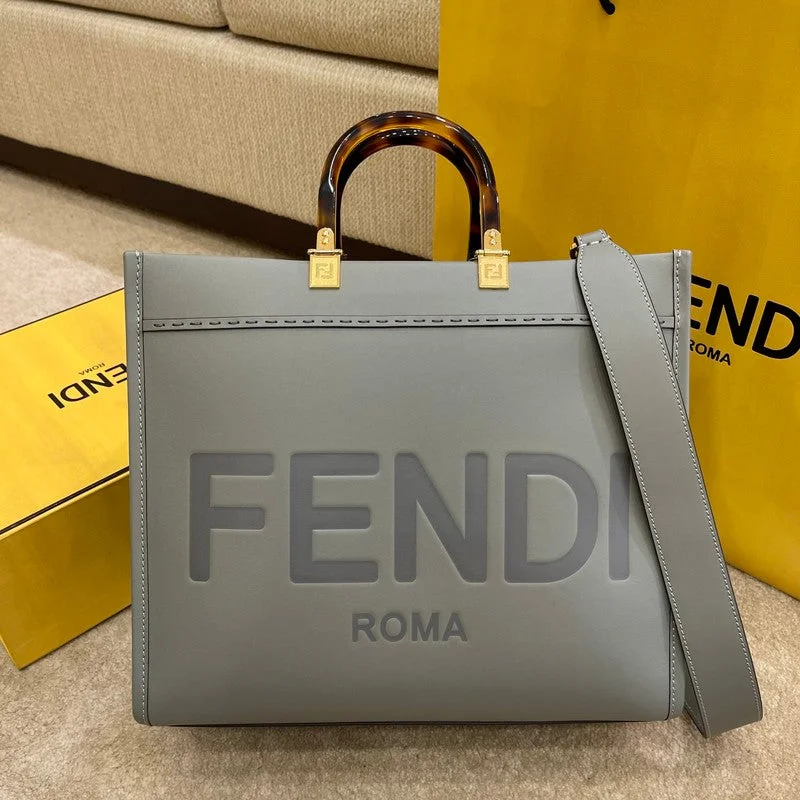 Fendi tote bags with a snap - button closure and a decorative charm for a fashionable and personalized lookWF - Fendi Bags - 104