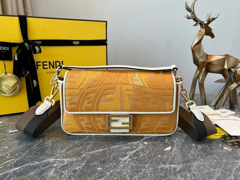 Ladies Fendi shoulder bags with a detachable phone stand for hands - free viewingWF - Fendi Bags - 116