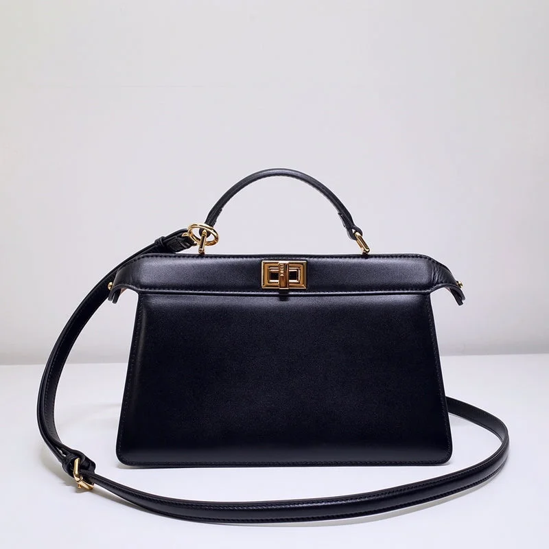 Fendi handbags with a metallic - finish FF logo for a bold and glamorous lookWF - Fendi Bags - 345