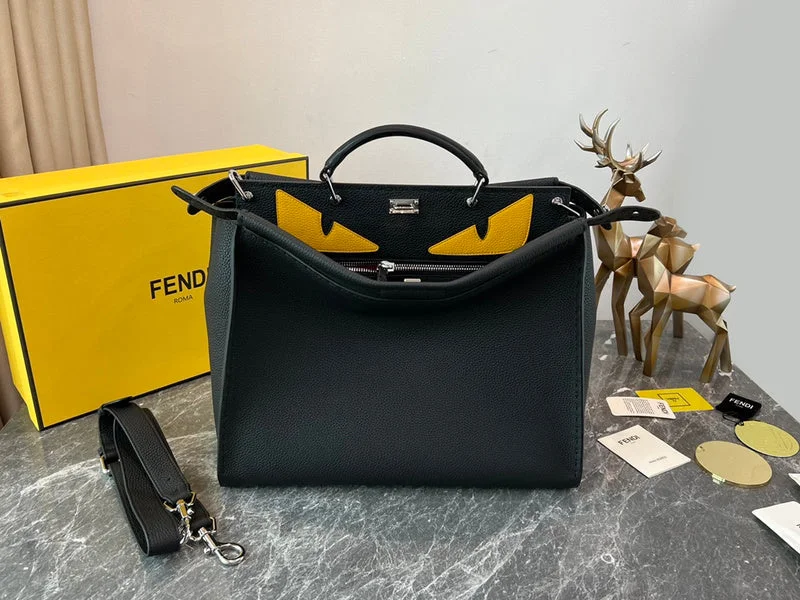 Fendi tote bags with a double - zip closure for enhanced securityWF - Fendi Bags - 126