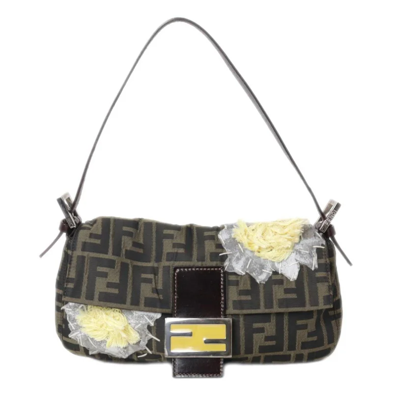 Fendi crossbody bags with a detachable wallet on chain for a hands - free wallet optionFENDI Mamma Bucket Shoulder Bag Flower