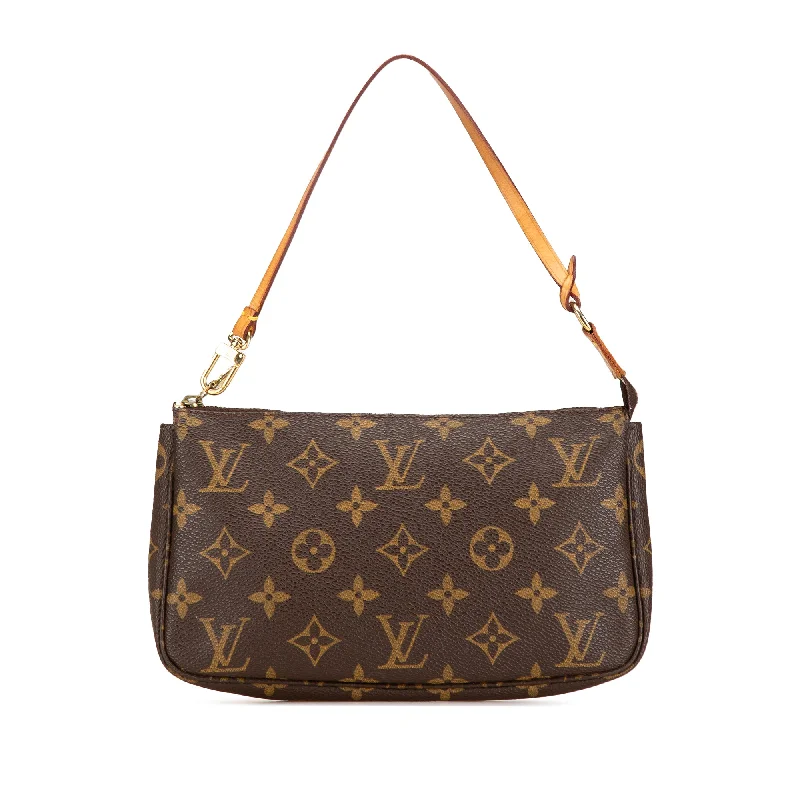 Louis Vuitton Twist bags with a snakeskin - effect panel for a bold lookBrown Louis Vuitton Monogram Pochette Accessoires Shoulder Bag