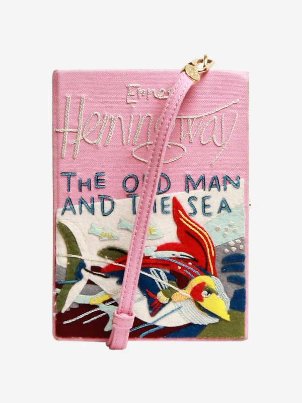 Quilted Hermes Bags for a Luxurious and Cozy AestheticPink The Old Man and The Sea book clutch