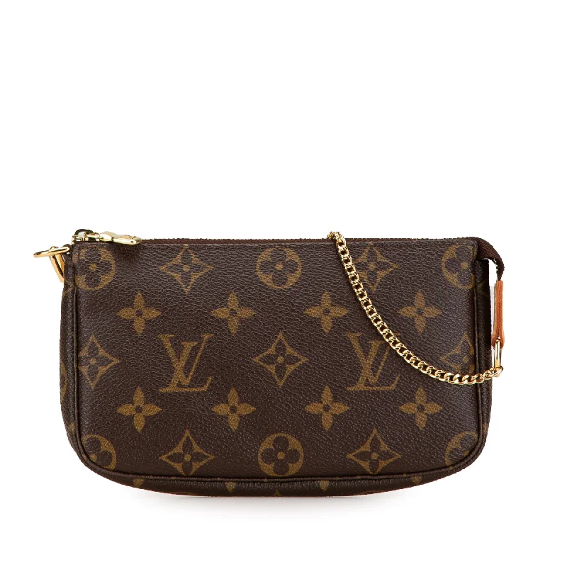 Louis Vuitton Neverfull bags with large capacity for everyday essentialsBrown Louis Vuitton Monogram Mini Pochette Accessoires Handbag