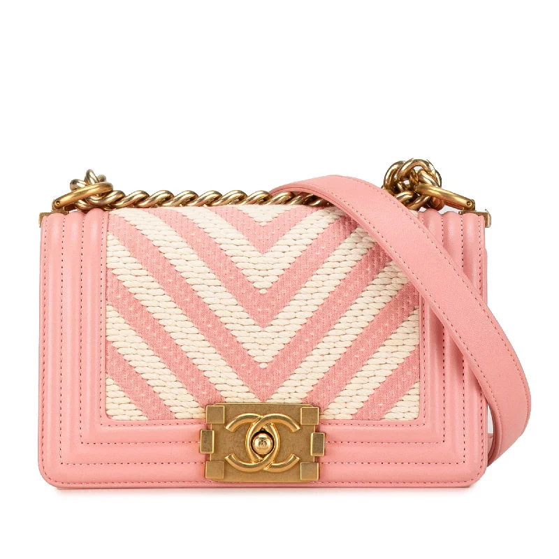 Sustainable and Ethical Hermes Bags for Conscious ConsumersPink Chanel Small Braided Chevron Boy Flap Crossbody Bag