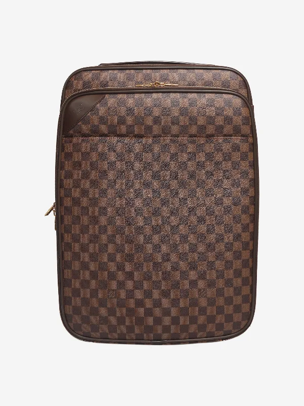 Travel - Approved Hermes Carry - on Bags with TSA - Friendly FeaturesBrown 2015 Damier Ebene suitcase