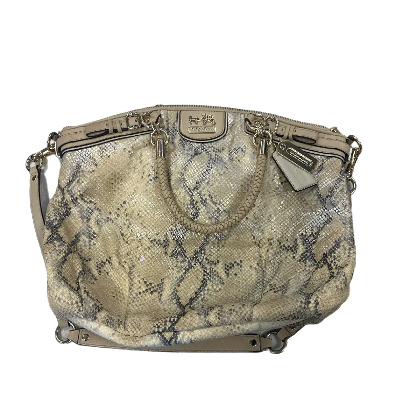 Ladies Coach Rogue bags with a star - shaped charm for a playful touchHandbag Designer By Coach  Size: Medium