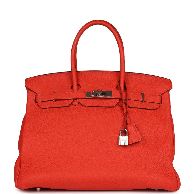 Breathable Hermes Gym Bags for Fitness EnthusiastsHermes Birkin 35 Capucine Clemence Palladium Hardware