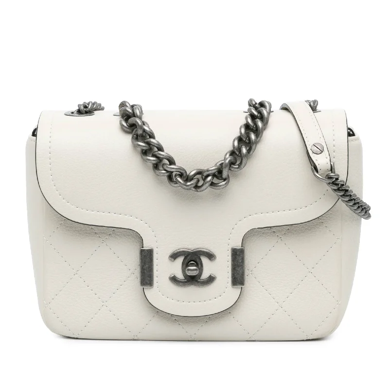 Hermes Bags with Adjustable Shoulder and Crossbody StrapsWhite Chanel Paris-Greece Calfskin Archi Chic Flap Satchel