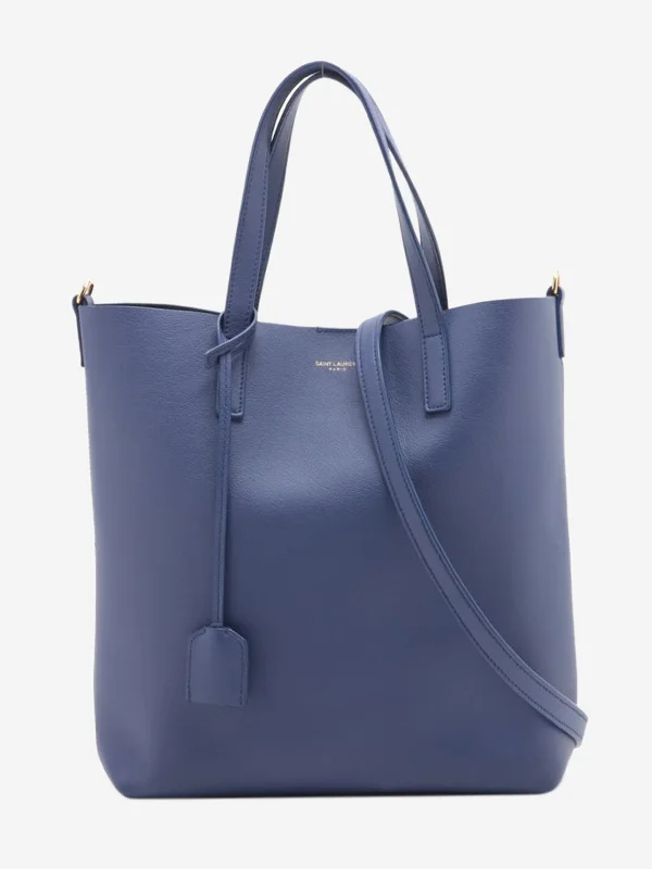 Faux Fur - Trimmed Hermes Bags for Winter SophisticationBlue Toy Shopping leather tote bag