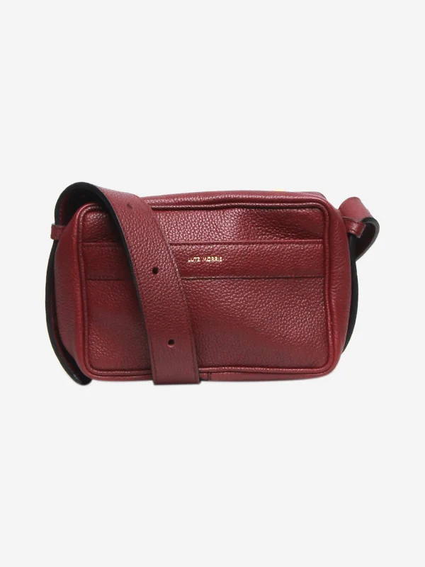 Functional Hermes Roulis Bags with Multiple CompartmentsBurgundy Maya crossbody bag