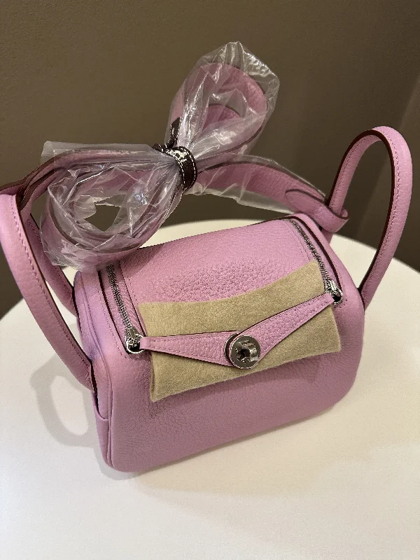 High - End Hermes Jypsiere Bags for the Fashion - ForwardHermes Mini Lindy Mauve Sylvestre Clemence