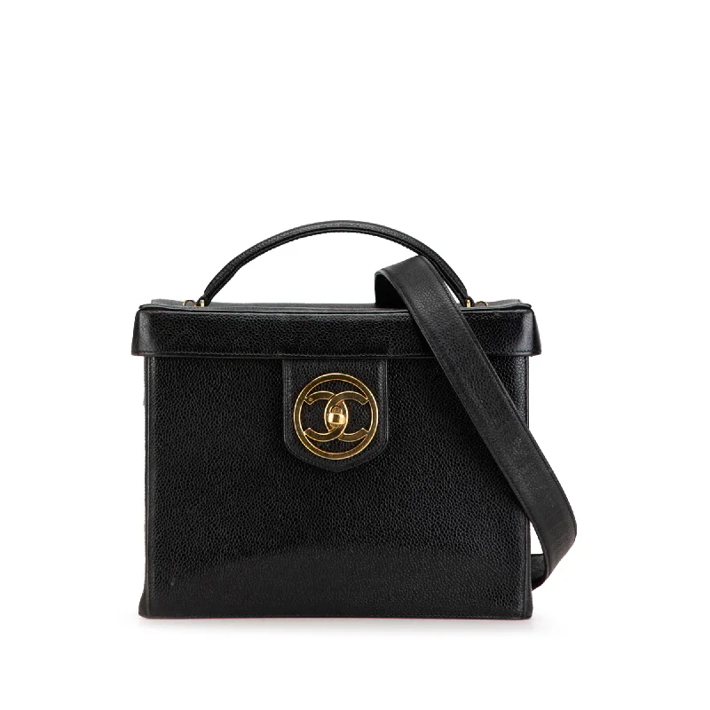 Hermes Bags for the Discerning Luxury CollectorBlack Chanel CC Caviar Vanity Case