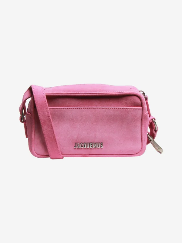 Hermes Victoria Bags with Signature Turnlock ClosuresPink Le baneto cross-body bag