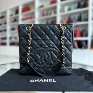 Chanel Vintage Inspired Handbag for Retro LoversPST Caviar Petite Shopping Tote Black GHW No 11