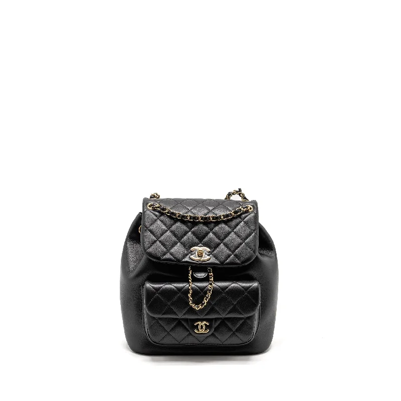 Chanel New Arrival Handbag with Gold HardwareChanel 23c Large Duma Backpack Calfskin Black LGHW (microchip)