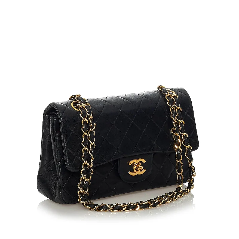 Chanel Small Crossbody Bag for TravelChanel Classic Lambskin Leather Double Flap Bag (28713)