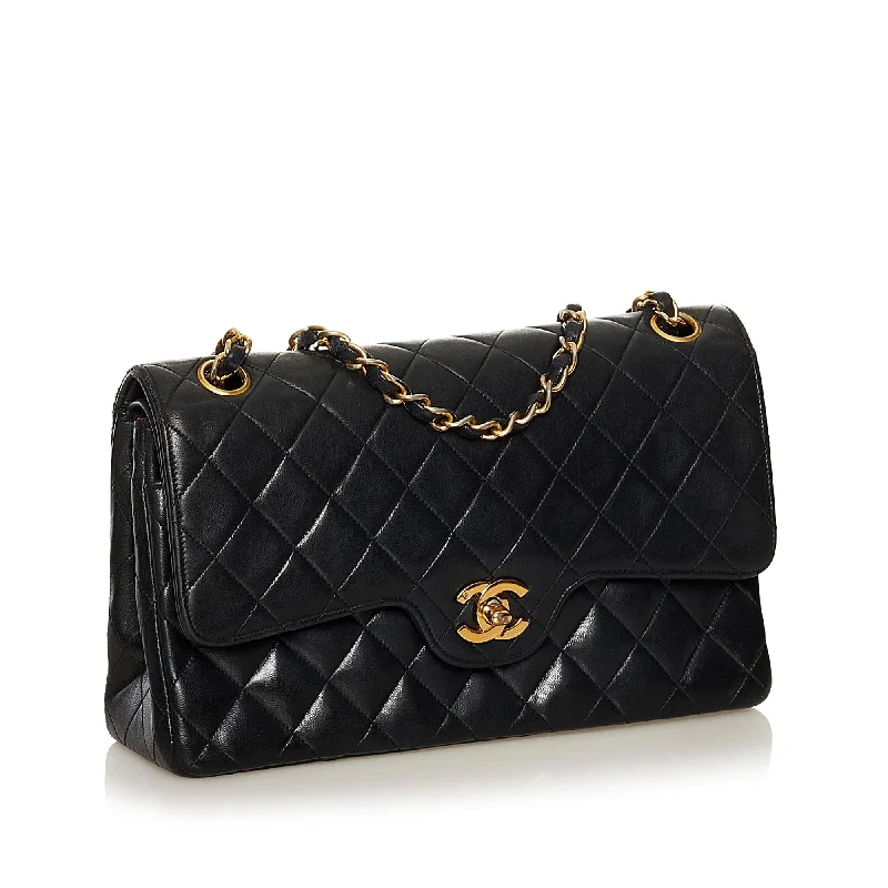 Chanel All - Match Handbag for Versatile StylingChanel Classic Lambskin Leather Double Flap Bag (34550)