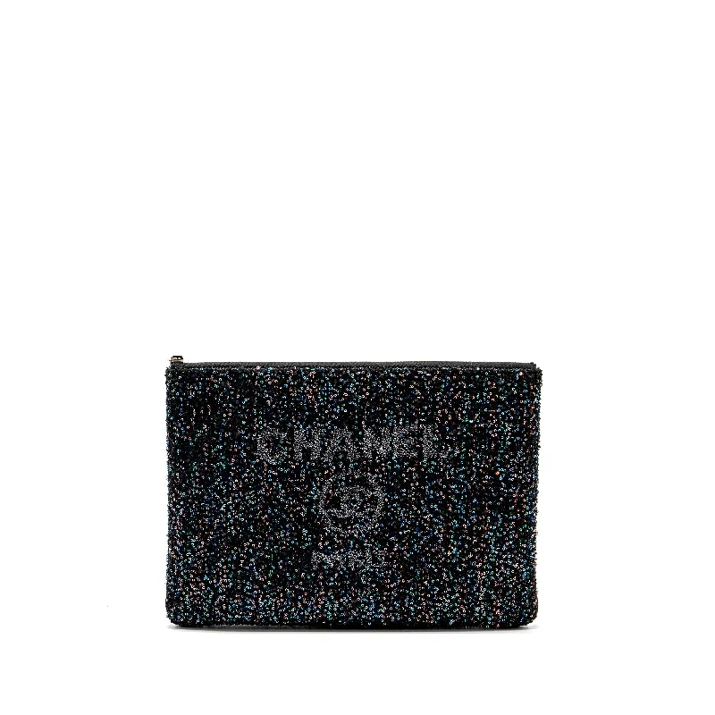 Chanel Black Handbag for Business MeetingsChanel 20A Deauville Pouch Sequins/Calfskin Black/Multicolour SHW