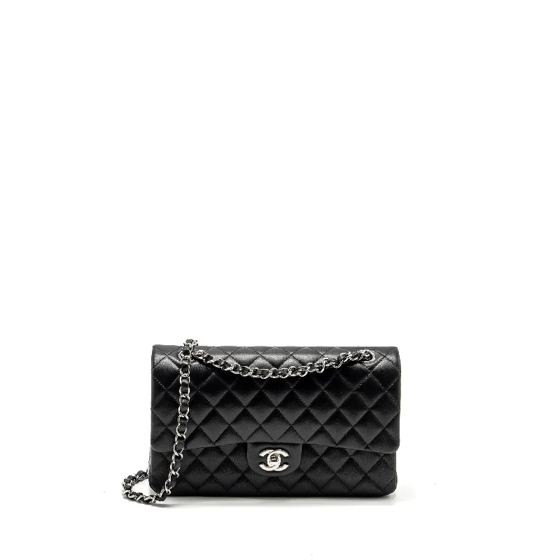 Chanel All - Match Handbag for Versatile StylingChanel Medium Classic Double Flap Bag Lambskin Black SHW (microchip)