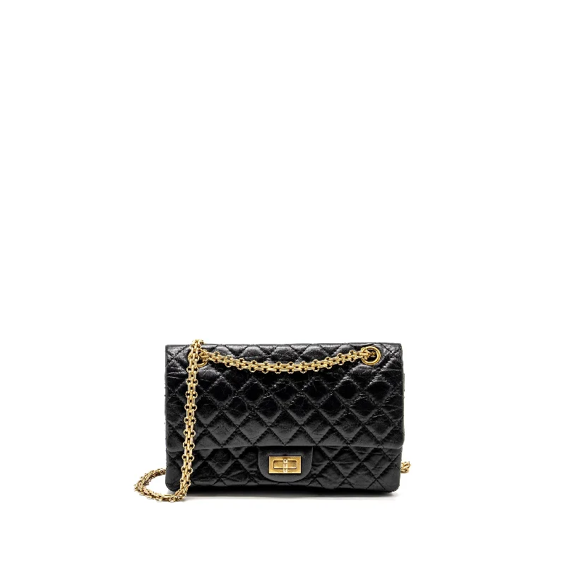 Chanel All - Match Handbag for Versatile StylingChanel small 2.55 225 reissue flap bag aged calfskin black GHW