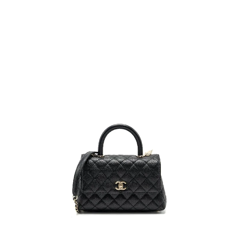 Chanel Small Crossbody Bag for TravelChanel SMALL COCO HANDLE CAVIAR black LGHW (microchip)