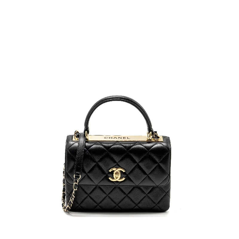 Chanel All - Match Handbag for Versatile StylingChanel Small Trendy CC flap Bag Lambskin Black GHW